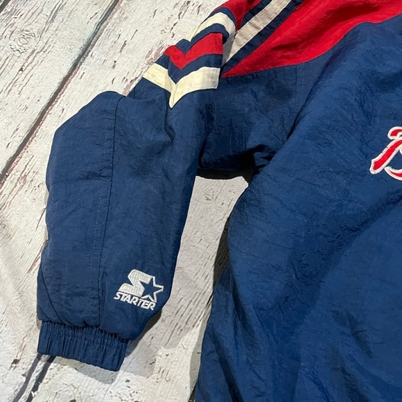 Vintage Boys 1990s Atlanta Braves MLB Baseball Sports Puffy 90s Starter Jacket - Picture 9 of 10